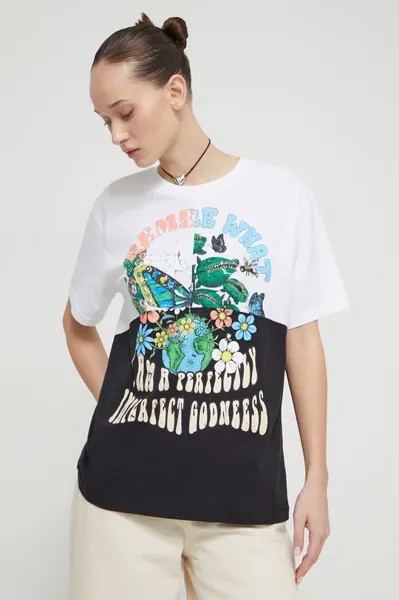 Хлопковая футболка CANEL Desigual, белый