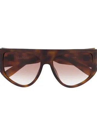 Max Mara массивные солнцезащитные очки в D-образной оправе