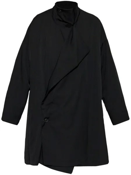 Yohji Yamamoto пальто из шерстяного габардина, черный