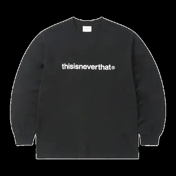 Футболка Thisisneverthat thisisneverthat Logo Long-Sleeve 'Black', черный