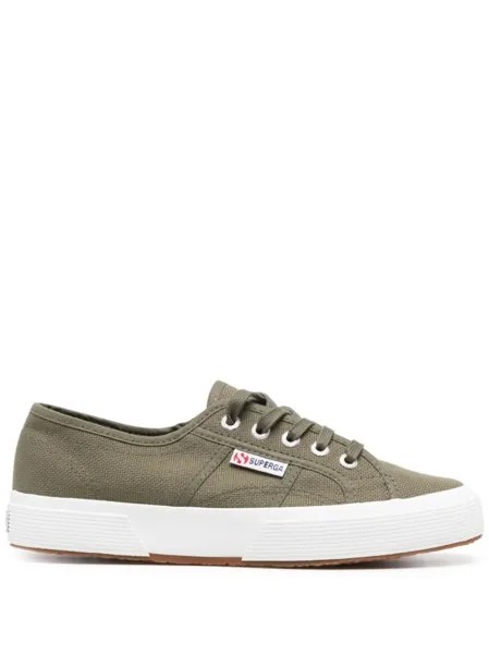 Superga кеды с логотипом, зеленый