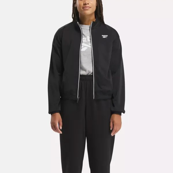 Трикотажная спортивная куртка Identity Back Vector Reebok, черный