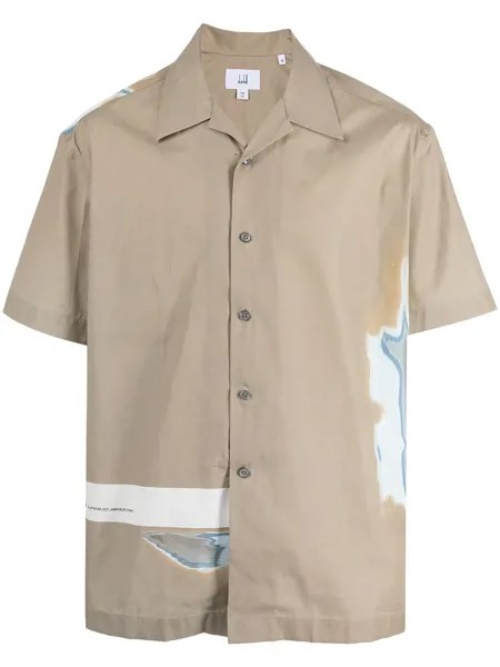 Dunhill рубашка с короткими рукавами и абстрактным принтом
