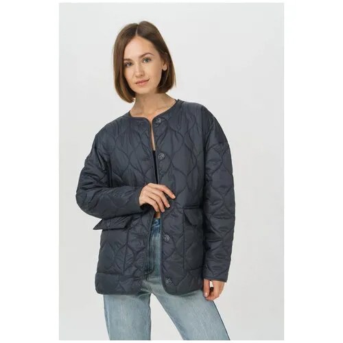 Стеганая куртка Ennergiia AW23-Jac02 Серый 44