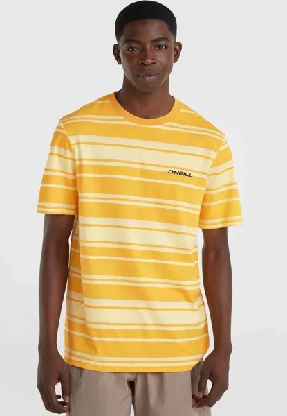 Футболка с принтом MIX AND MATCH STRIPE SHORTSLEEVE O'Neill, цвет yellow bold stripes