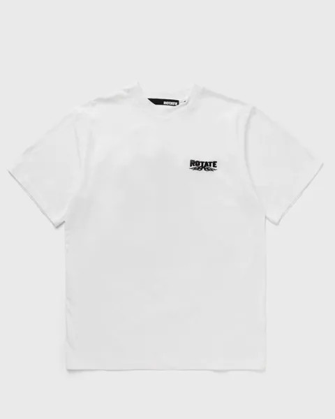 Топ Rotate Birger Christensen Enzyme T-Shirt W. Logo, ярко-белый