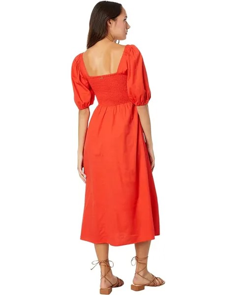 Платье Billabong Lovers Lane Woven Midi Dress, цвет Rad Red