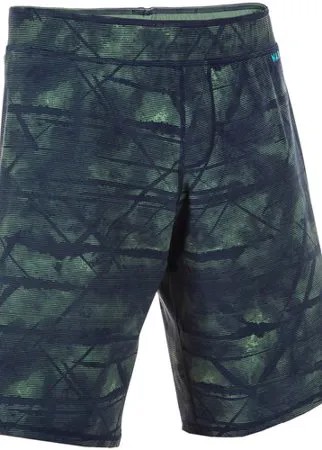Плавки–шорты мужские хаки SWIMSHORT 100 LONG TEX, размер: 44, цвет: Зеленый NABAIJI Х Декатлон