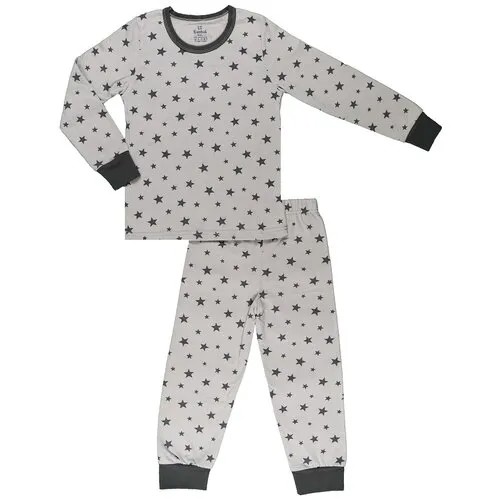 Пижама Bambak Kids, рост 110-116, звезда серая