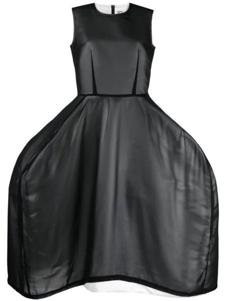 Comme Des Garçons платье с объемной юбкой, черный