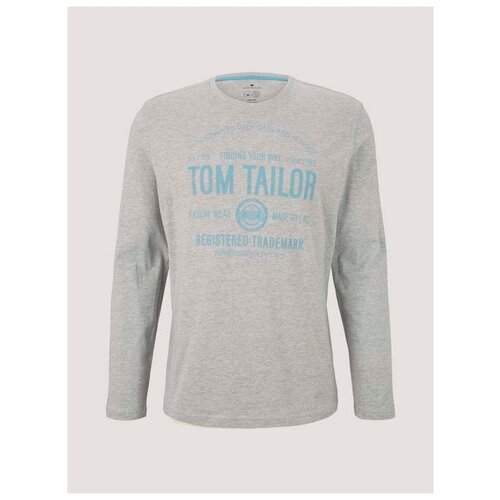 Лонгслив Tom Tailor 1027417 размер M, middle grey melange