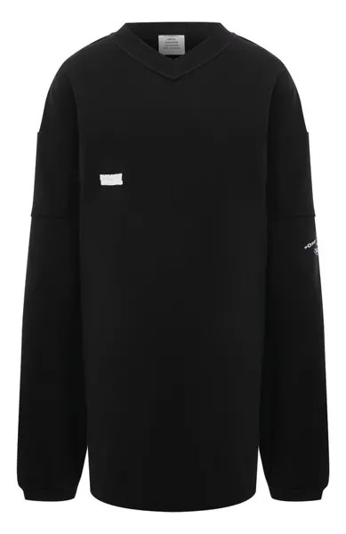 Хлопковый лонгслив VETEMENTS