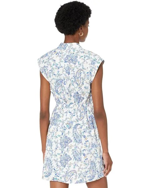 Платье MILLY Maxwell Sketched Paisley Dress, белый мульти