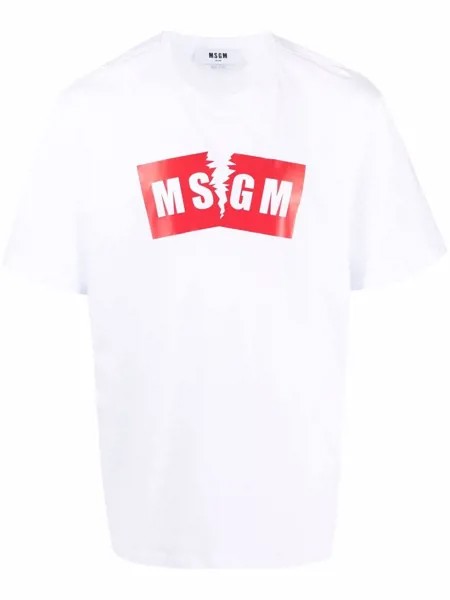 MSGM футболка с логотипом