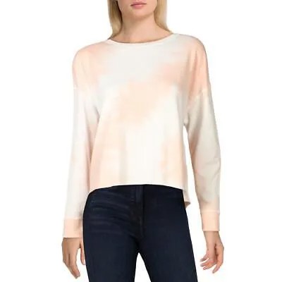 Splendid Womens Pink Tie-Dye Boxy Crewneck Sweatshirt Loungewear S BHFO 6442