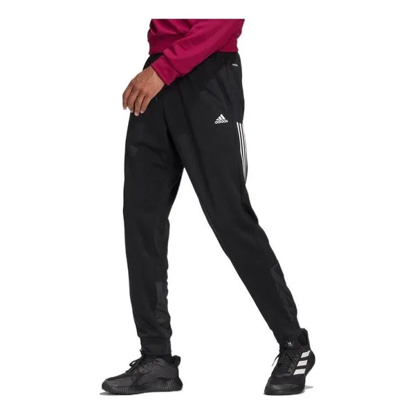 Спортивные штаны Men's adidas Side Printing Lacing Bundle Feet Sports Pants/Trousers/Joggers Black, черный