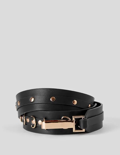 Ремень женский United Colors of Benetton 21A_6HEEDB0HQ_700 черный, 88 см