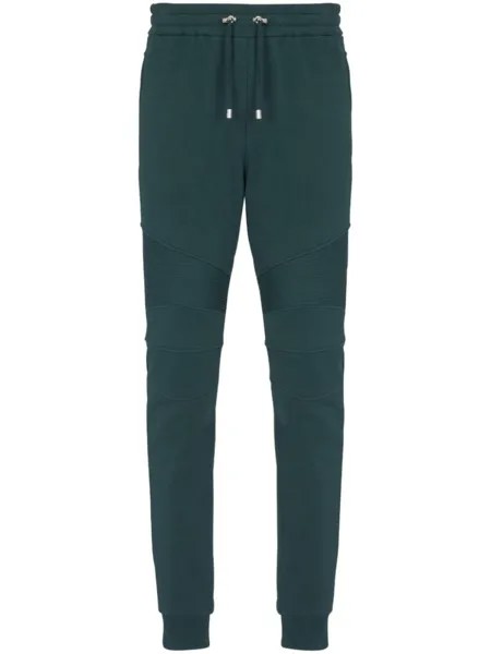 Balmain спортивные брюки с кулиской, зеленый