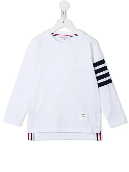 Thom Browne Kids футболка с длинными рукавами и полосками 4-Bar