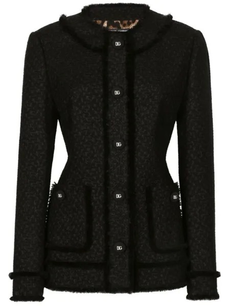 Dolce & Gabbana куртка с логотипом, черный