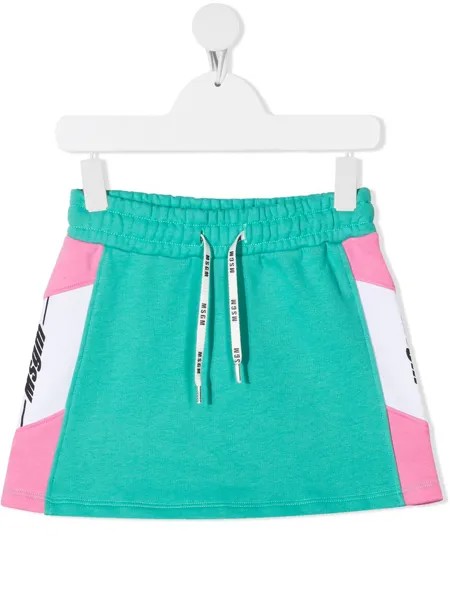 MSGM Kids юбка мини с логотипом