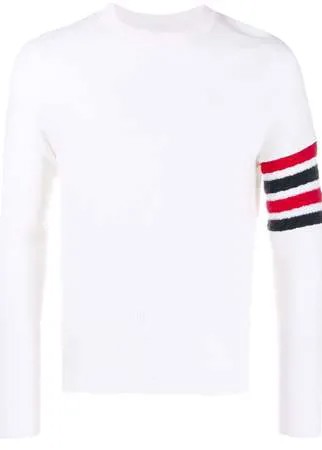 Thom Browne джемпер с круглым вырезом и полосками 4-Bar