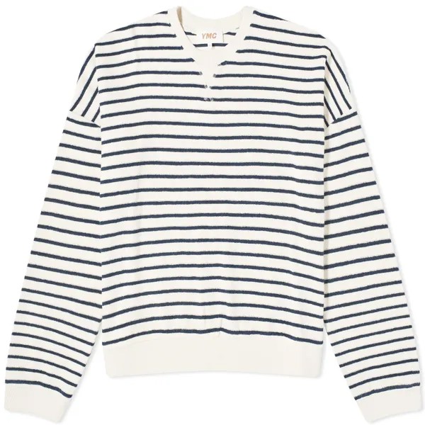 Толстовка Ymc Earth Almost Grown, цвет Ecru Navy