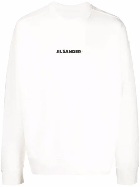 Jil Sander толстовка с круглым вырезом и логотипом