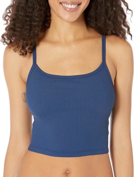 Топ YEAR OF OURS Ribbed Bralette Tank, темно-синий