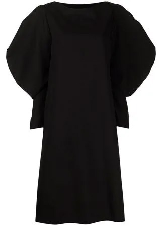 Comme Des Garçons Tricot шерстяное платье-трапеция с объемными рукавами