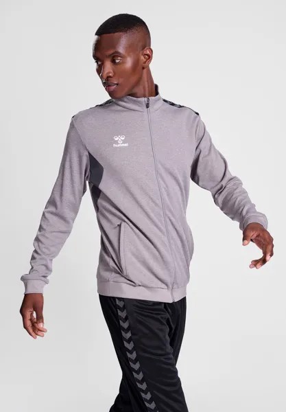 Куртка тренировочная AUTHENTIC PL ZIP Hummel, цвет grey melange
