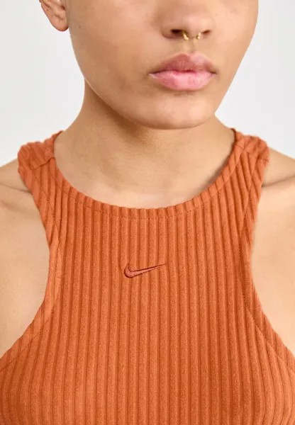 Платье из джерси Midi Nike, выжженный восход/черный