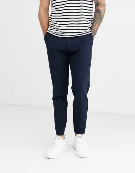 Темно-синие брюки Celio-Черный
