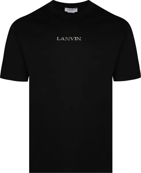 Футболка Lanvin Embroidered Regular  'Black', черный