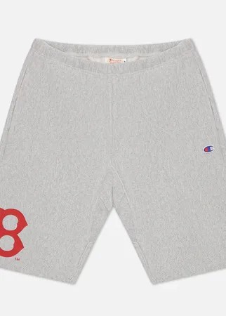 Мужские шорты Champion Reverse Weave Boston Red Sox Bermuda, цвет серый, размер XL