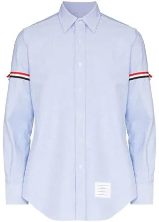 Thom Browne рубашка с длинными рукавами и полосками RWB
