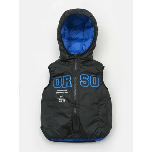 Жилет Orso Bianco, размер 128, черный, синий