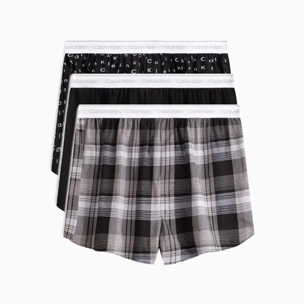 Трусы-боксеры Calvin Klein мужские, черный / серый / синий