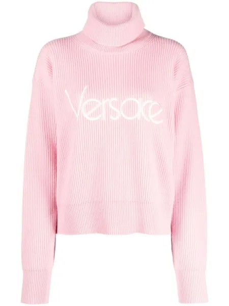 Versace джемпер 1979 Re-Edition с вышитым логотипом, розовый