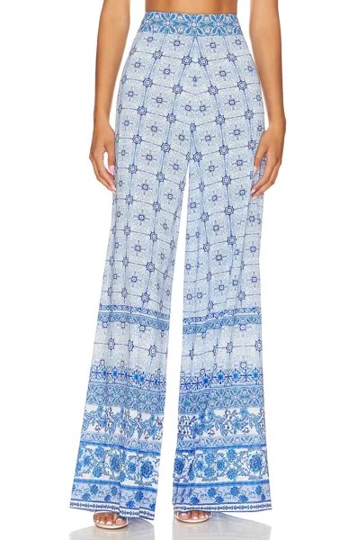 Брюки Alice + Olivia Athena Wide Leg, цвет Greek Tile