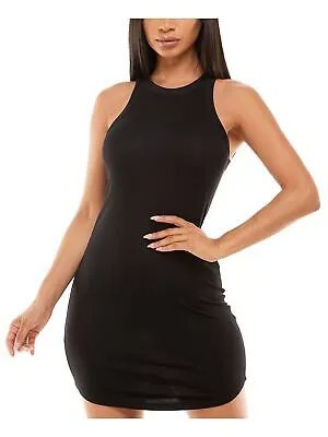 Женское черное облегающее мини-платье ALMOST FAMOUS с изогнутым краем без рукавов для подростков M