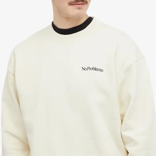 Noproblemo Толстовка mini issueo crew sweat, экрю