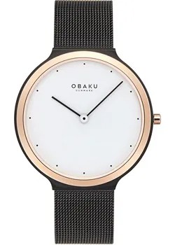 Fashion наручные  женские часы Obaku V269LXMWMB. Коллекция Ultra Slim