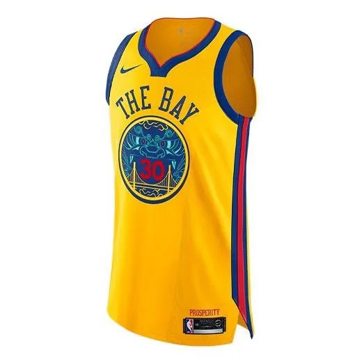 Майка Nike NBA City Edition Connected jersey AU 30 golden state warriors stephen curry Yellow, желтый