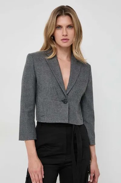 Пиджак из смесовой шерсти Pinko, серый