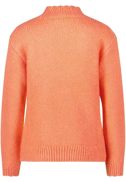 Свитер с воротником стойкой zero, цвет Bright Orange Melange