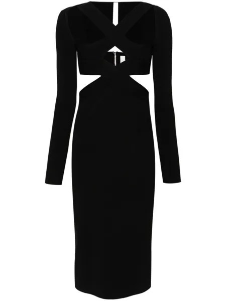 Dion Lee платье миди Harness, черный