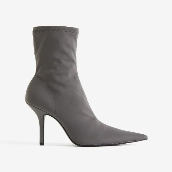 Ботильоны H&M Long Heeled, серый