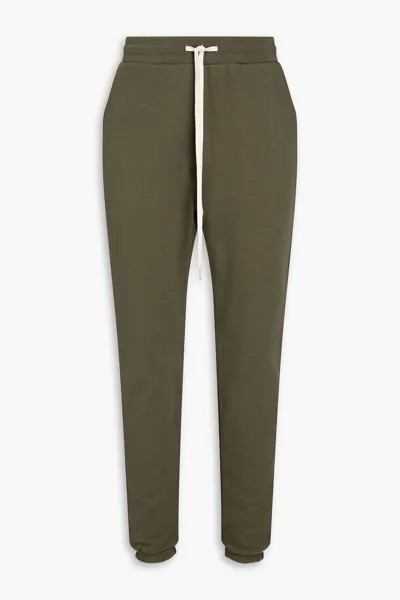 Спортивные брюки LA из французской хлопковой махры с кулиской JOHN ELLIOTT, зеленый