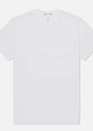 Мужская футболка Comme des Garcons SHIRT Exaggerated Pocket, цвет белый, размер S